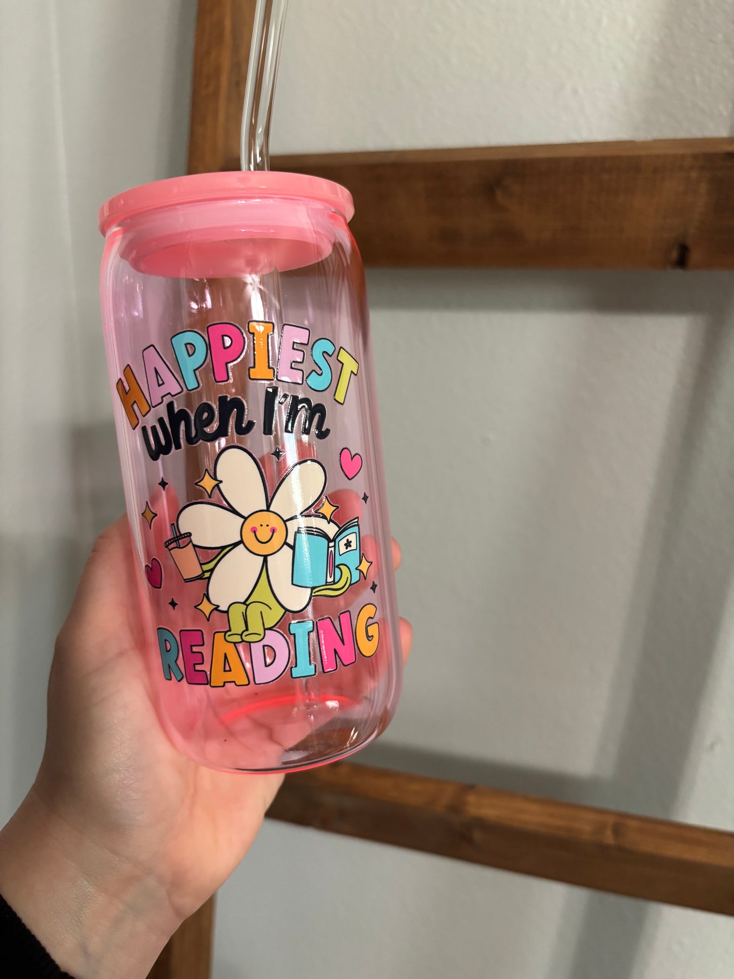 Libbey Glass - Happiest when Reading