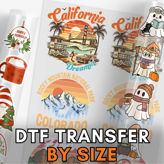 DTF TRANSFER (BY SIZE)